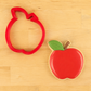 3D-Printed Apple Cookie Cutter and Apple-Shaped cookie