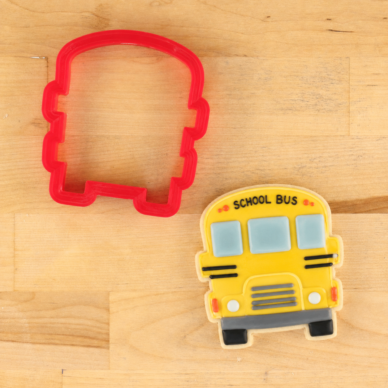 3D Printed School Bus Cutter and School Bus Shaped Cookie Cutter
