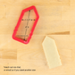 Dimensions for the Pencil and Crayon Cookie cutter