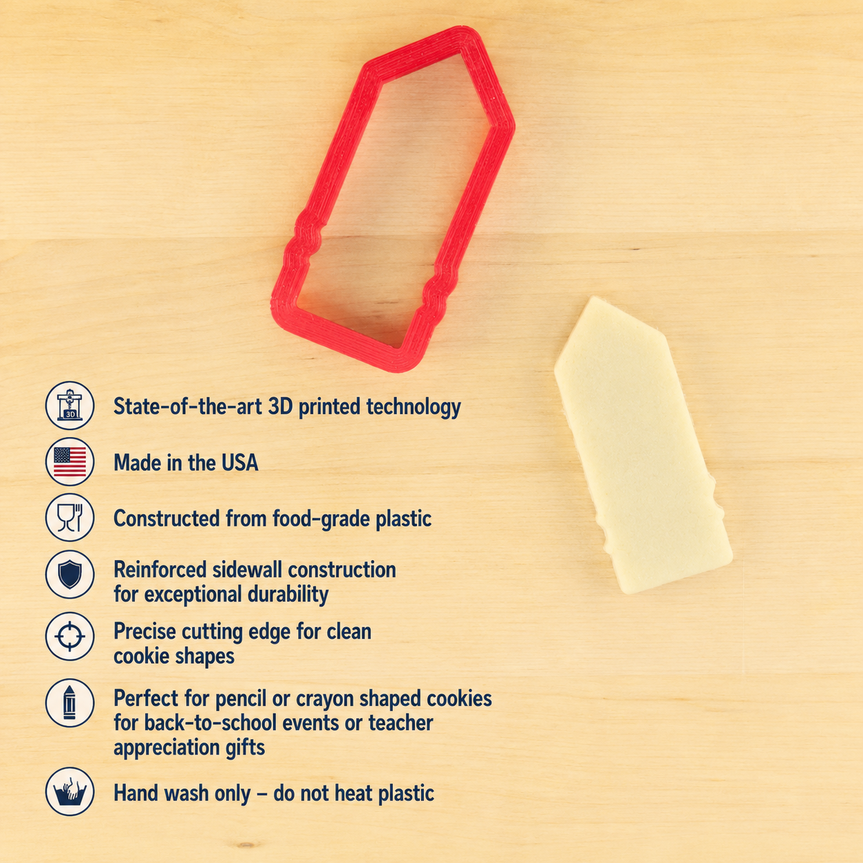 Highlights for the Pencil and Crayon Shaped Cookie Cutter