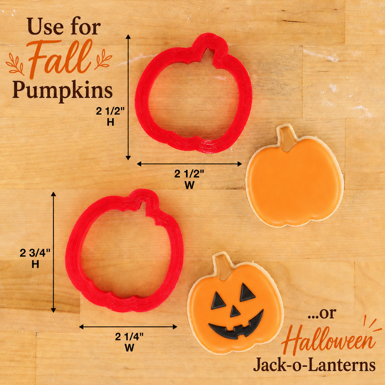 Pumpkin Cookie Cutter Set