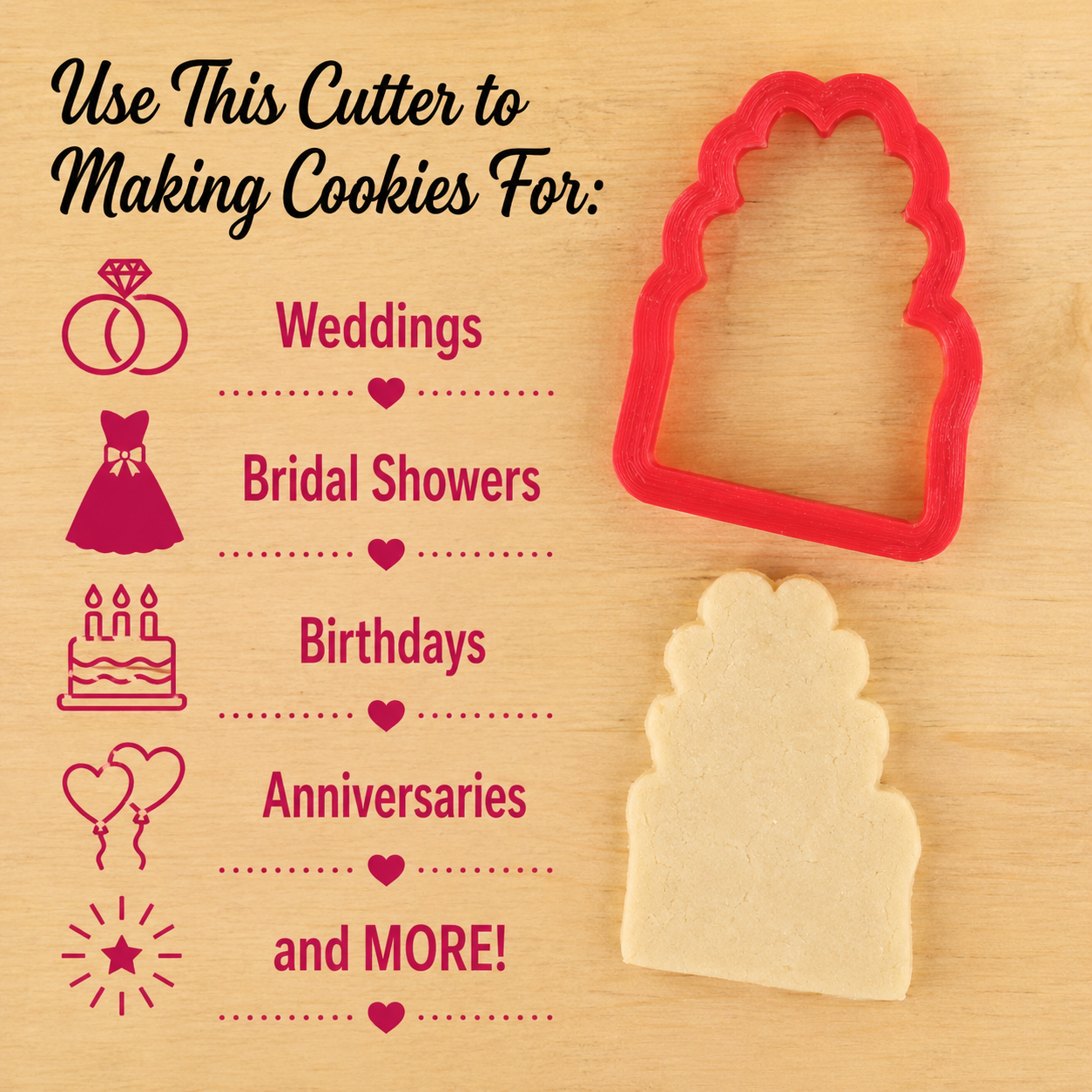 Cake Shaped Cookie Cutter