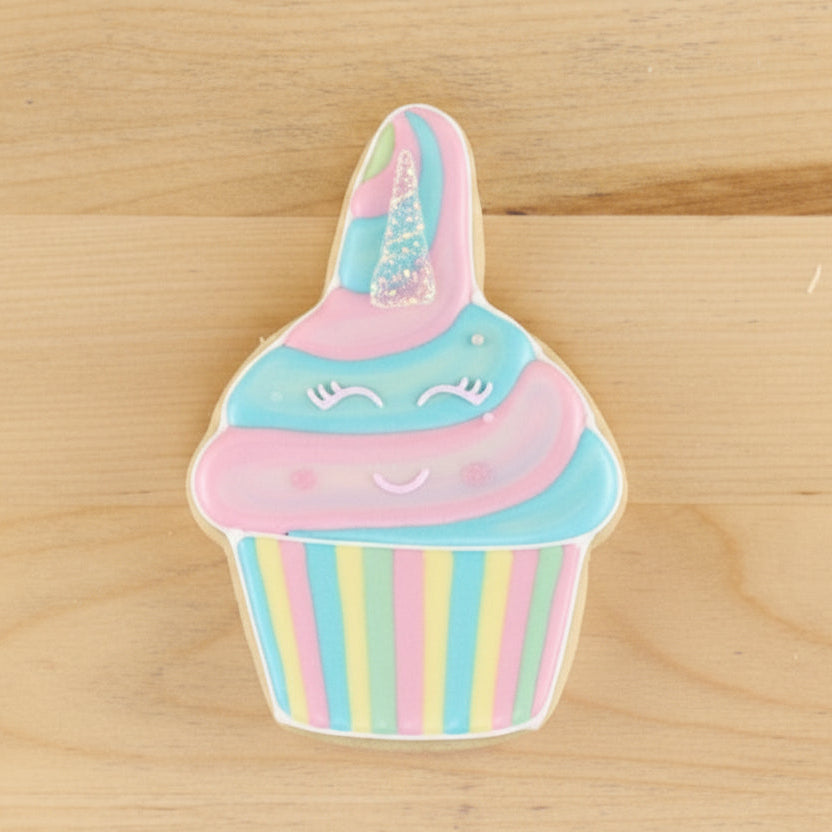 Cupcake Shaped Cookie Cutter for Making Birthday Cookies