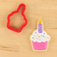 cupcake shaped cutters and cookies for birthdays