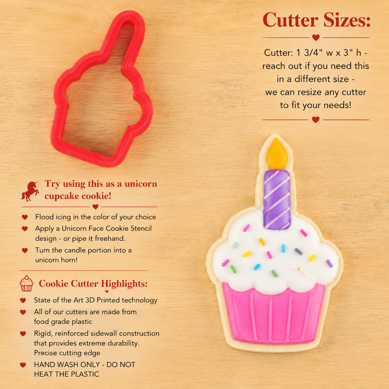 Cupcake Shaped Cookie Cutter