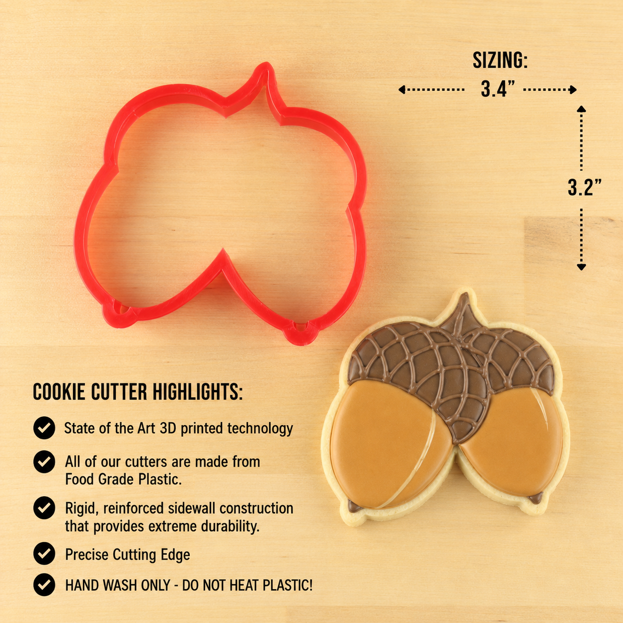 Acorn Cookie Cutter