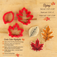 Fall Leaf Cookie Cutter Set