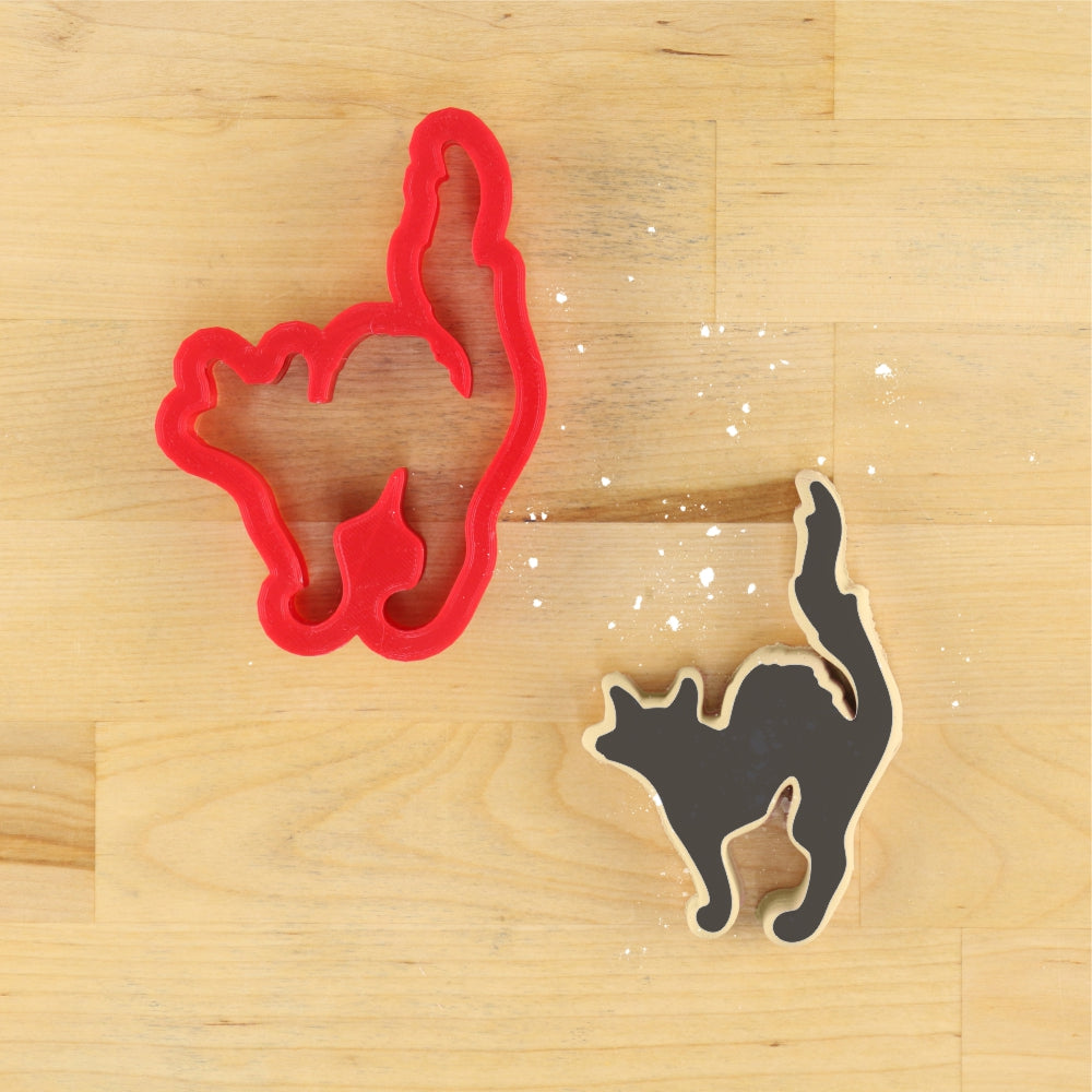 Black Cat Shaped Cookie Cutter for Halloween