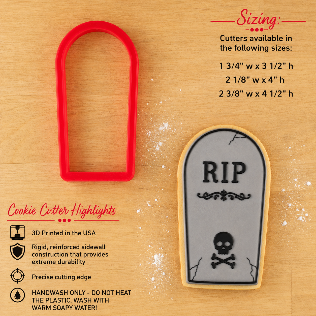 Halloween Tombstone Cookie Cutter