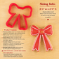 Christmas Ribbon cookie cutter product details, sizing information and decorating ideas
