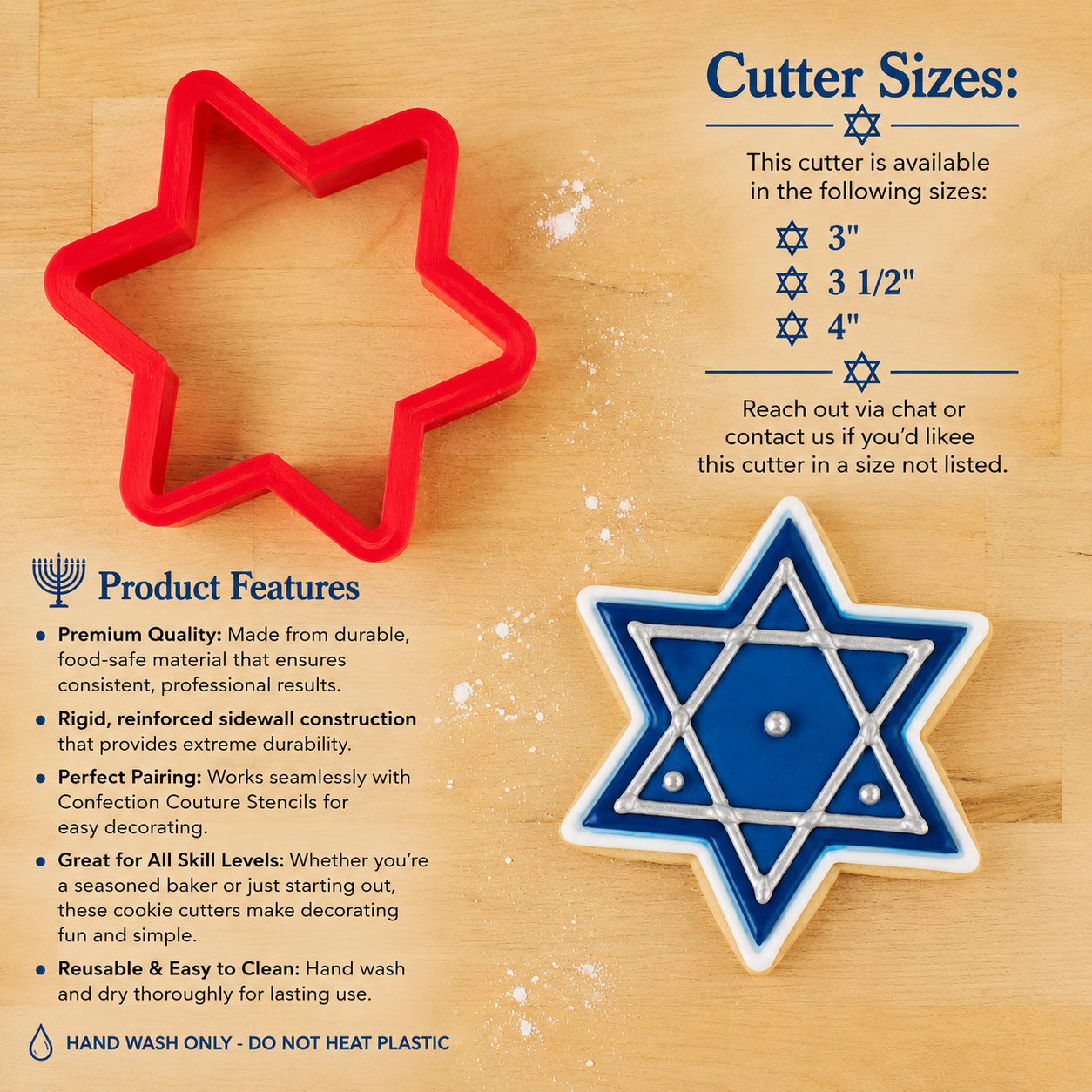 Star of David Cookie Cutter