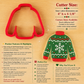 Dimensions, product highlights and decorating ideas for the Christmas Sweater Cookie Cutter