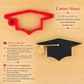 Graduation Cap Cookie Cutter