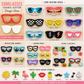 Sunglasses cookie cutter design ideas with various styles and themes.
