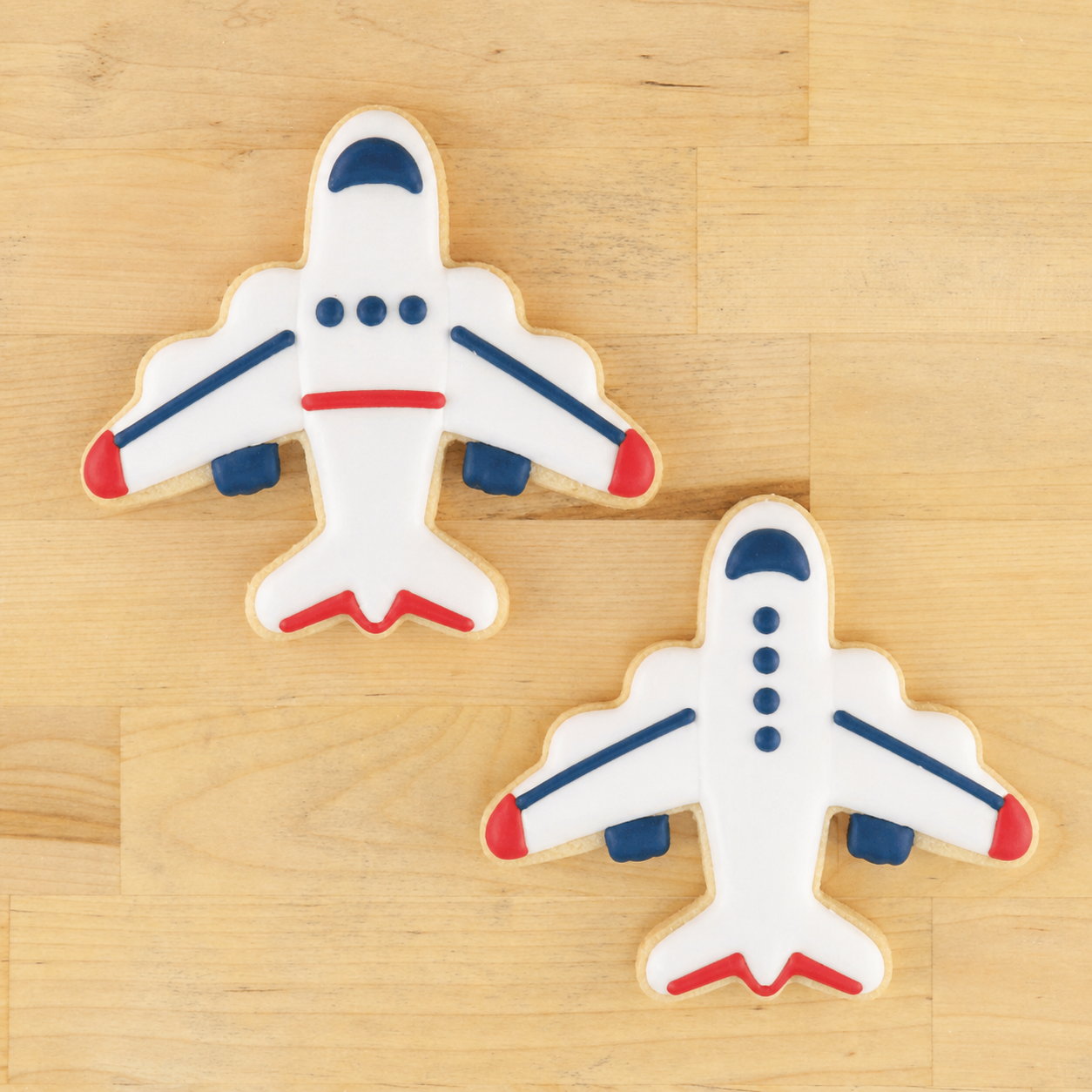 Airplane Shaped Cookies