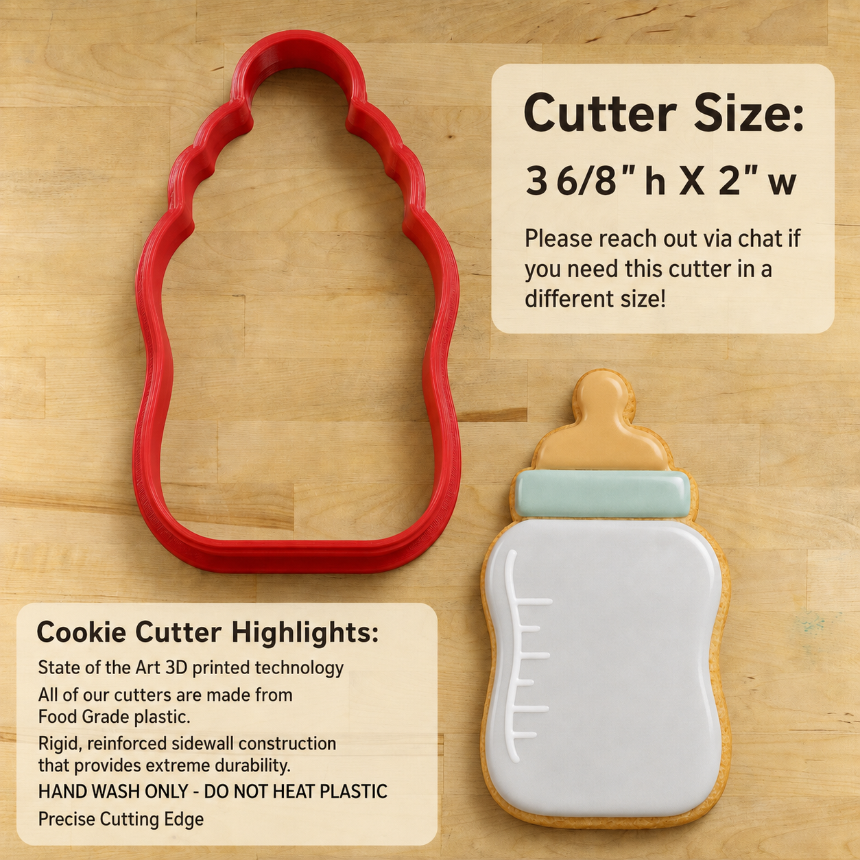 Baby Bottle Cookie Cutter