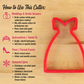 Uses for the wedding and formal gown cookie cutter