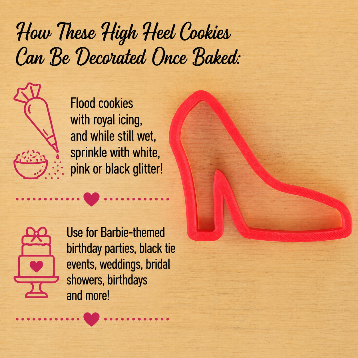 Uses for the High Heel Cookie Cutter