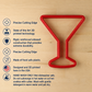 highlights for the martini glass cookie cutter