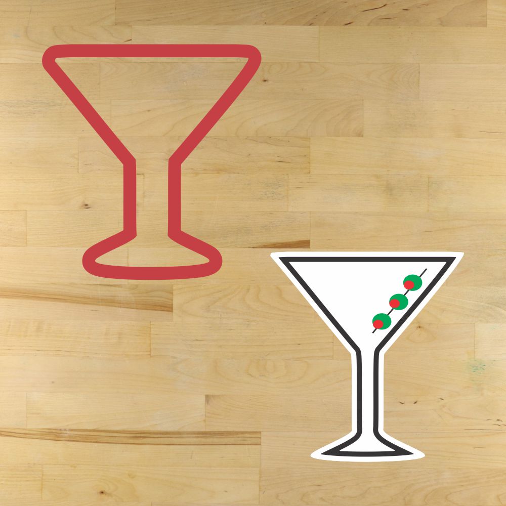 Martini Glass Cookie Cutter