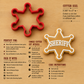 Sheriff's Star Badge Cookie Cutter