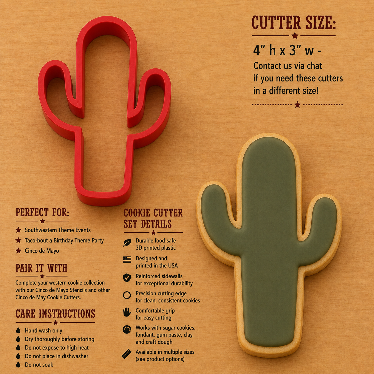 Cactus Cookie Cutter