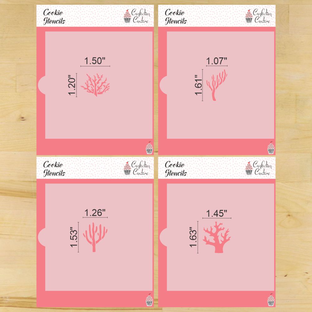Sea Coral Cookie Stencils