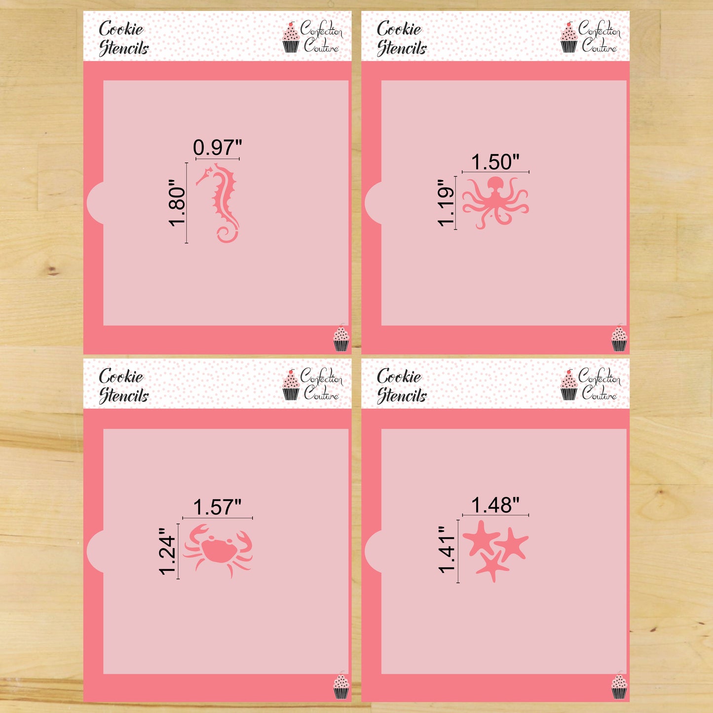 Sea Creatures Cookie Stencils