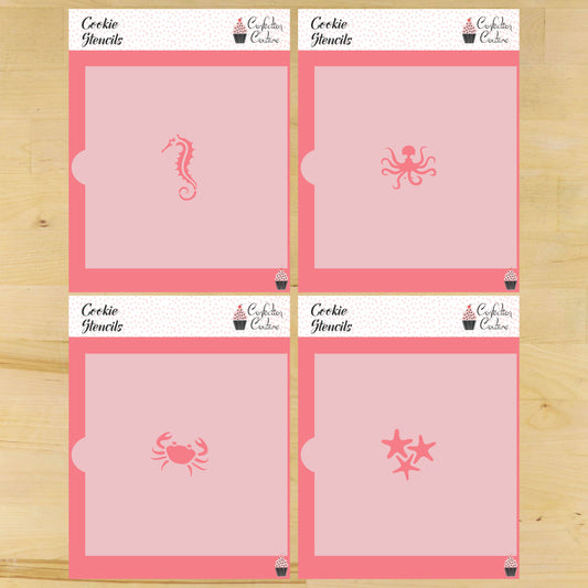 Sea Creatures Cookie Stencils
