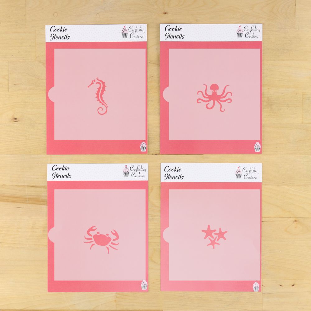 Sea Creatures Cookie Stencil Bundle