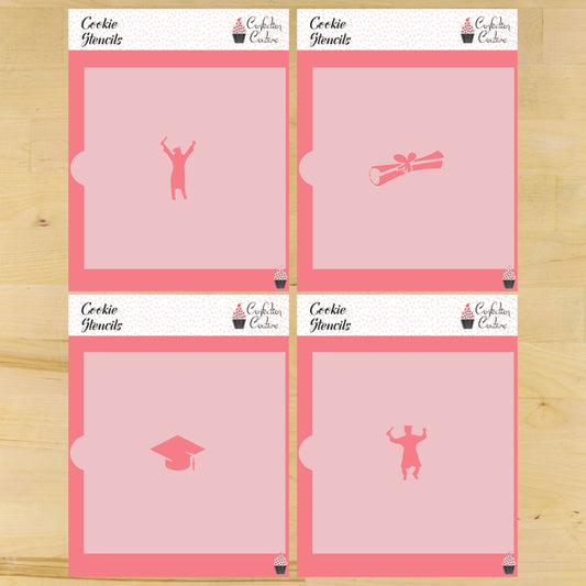 Graduation Cookie Stencil