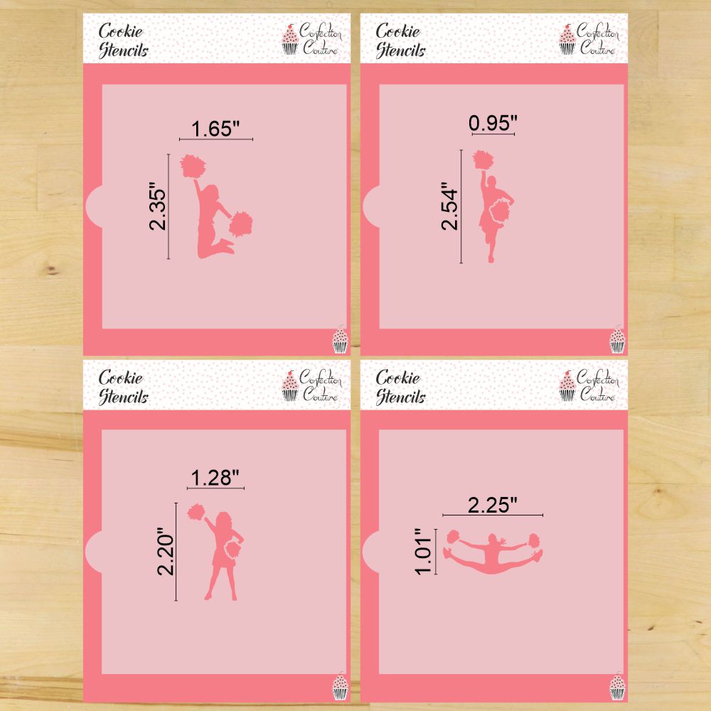 Cheerleading Cookie Stencils