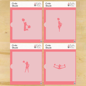 Cheerleading Cookie Stencils