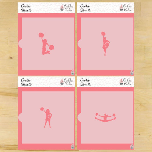 Cheerleading Cookie Stencils