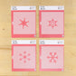 Snowflakes Cookie Stencil 4 piece set