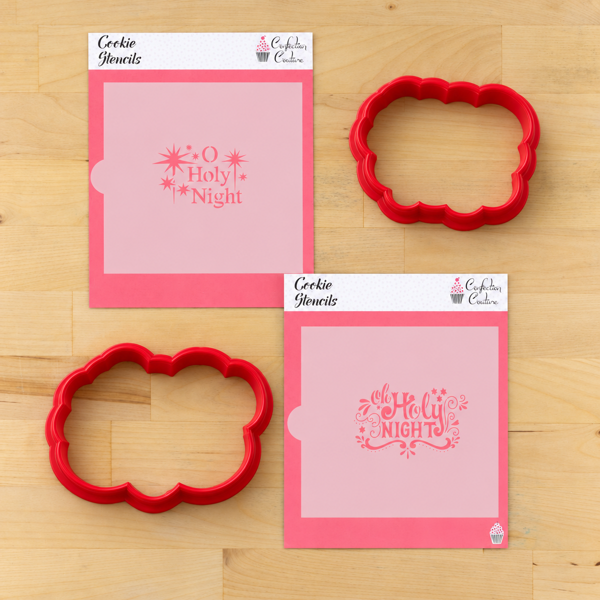 Oh Holy Night Cookie Stencil