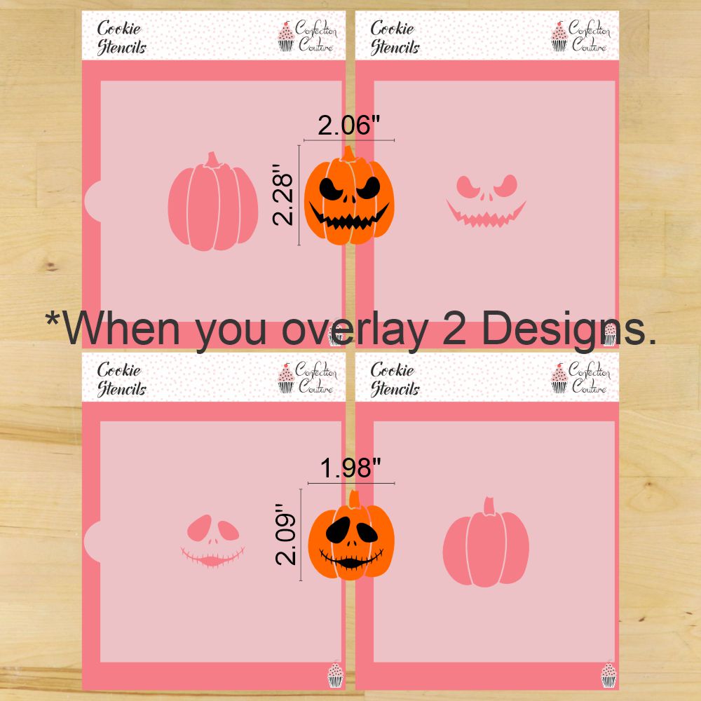 Jack-o-Lantern Halloween Cookie Stencils