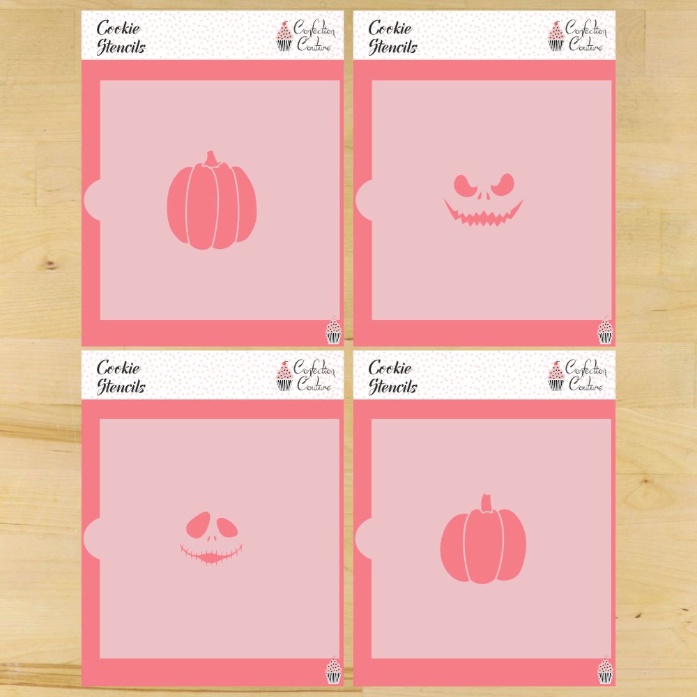 Jack-o-Lantern Halloween Cookie Stencils