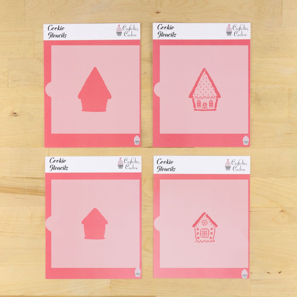 Gingerbread House Cookie Stencil