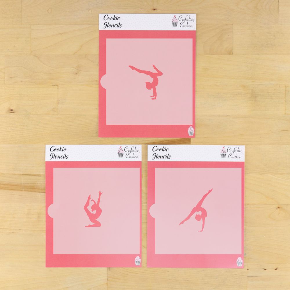 Gymnast Cookie Stencils