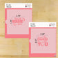 Golf Message Cookie Stencils