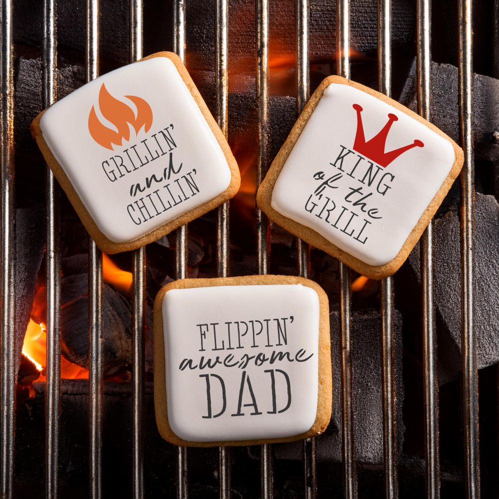 BBQ and Grilling Messages Cookie Stencils 