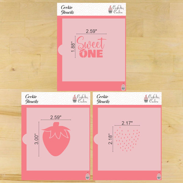 Sweet One Birthday Cookie Stencil