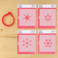 Snowflakes Cookie Stencil