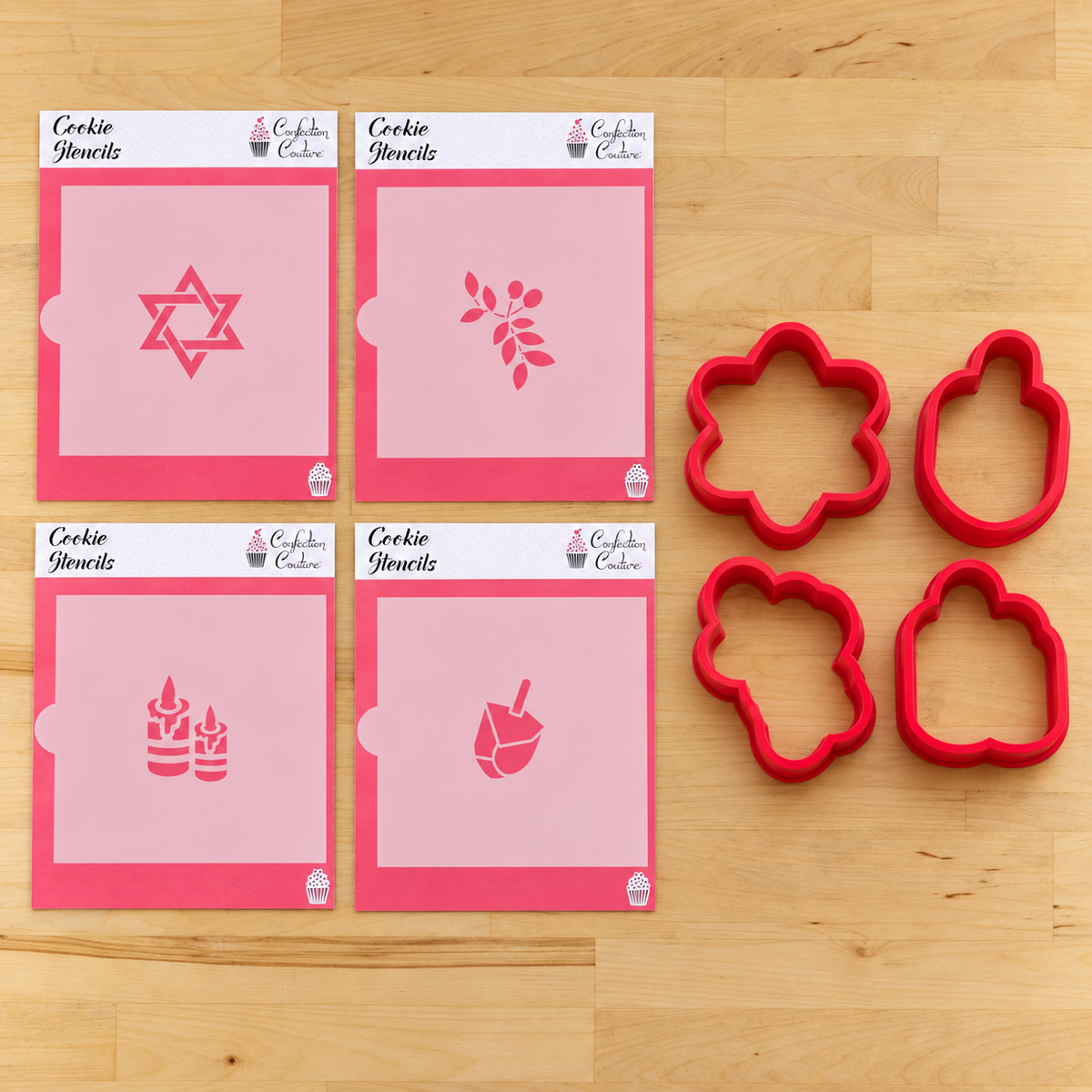 Hanukkah Trinkets Cookie Stencil