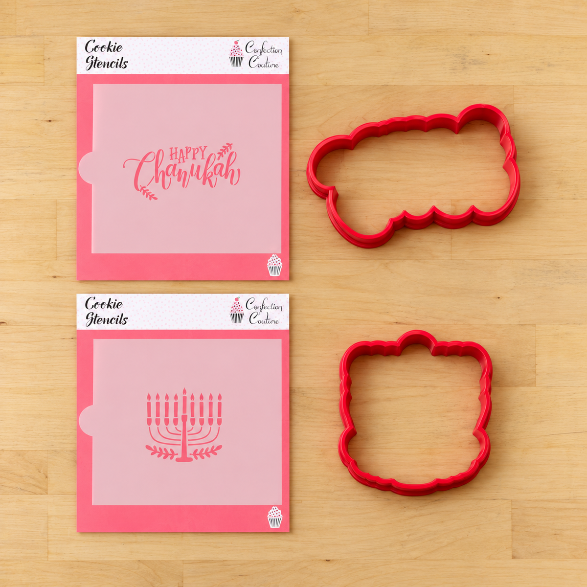 Happy Hanukkah Stencil