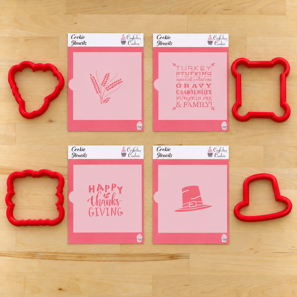 Happy Thanksgiving Cookie Stencil