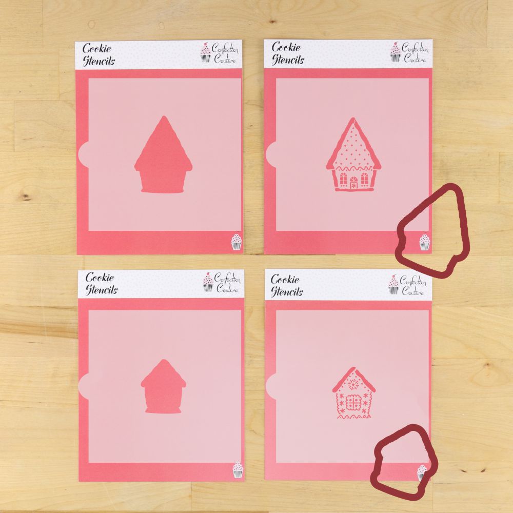 Gingerbread House Cookie Stencil