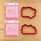 Script Style Christmas Messages Cookie Stencil