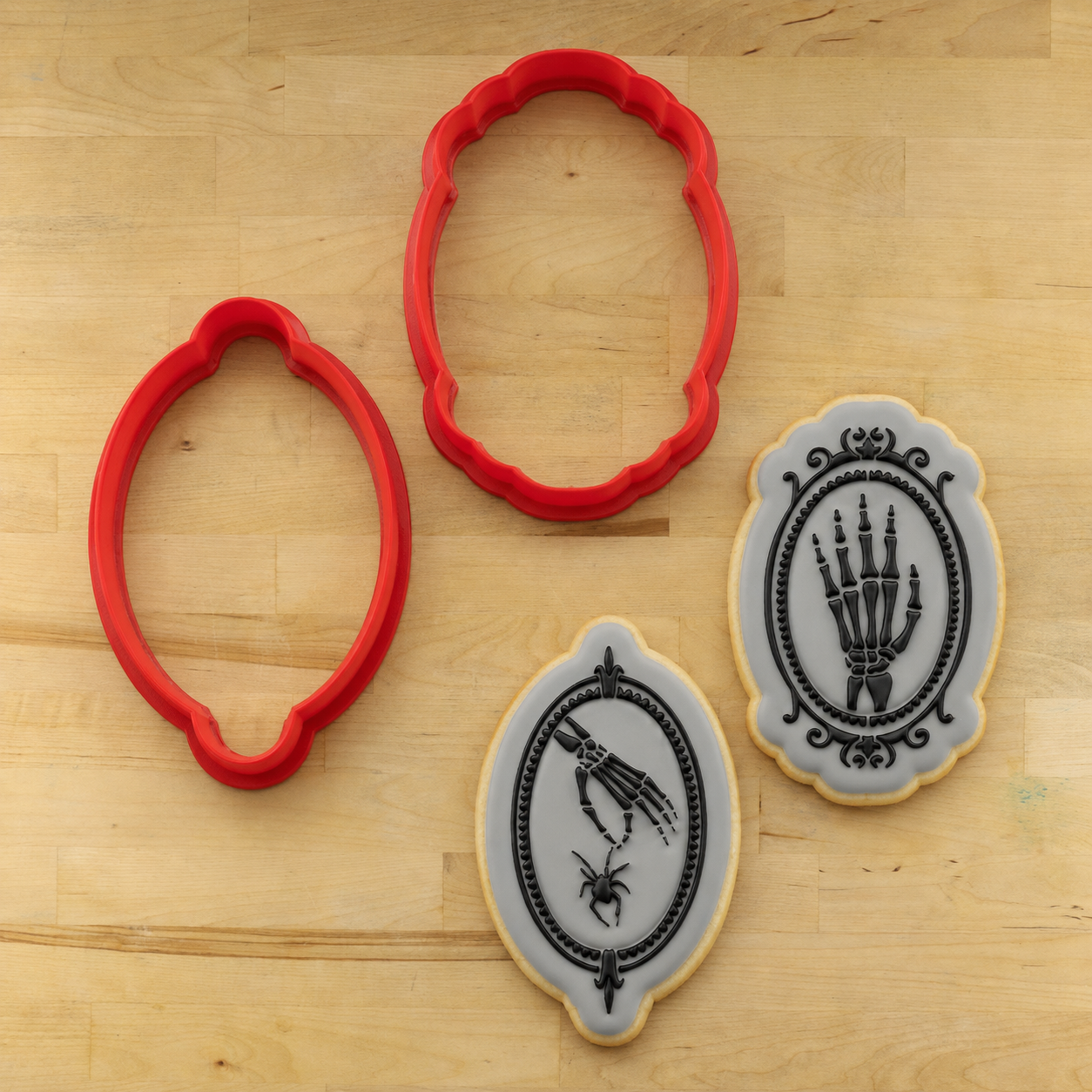 Gothic Skeleton Hands Cookie Stencil Set